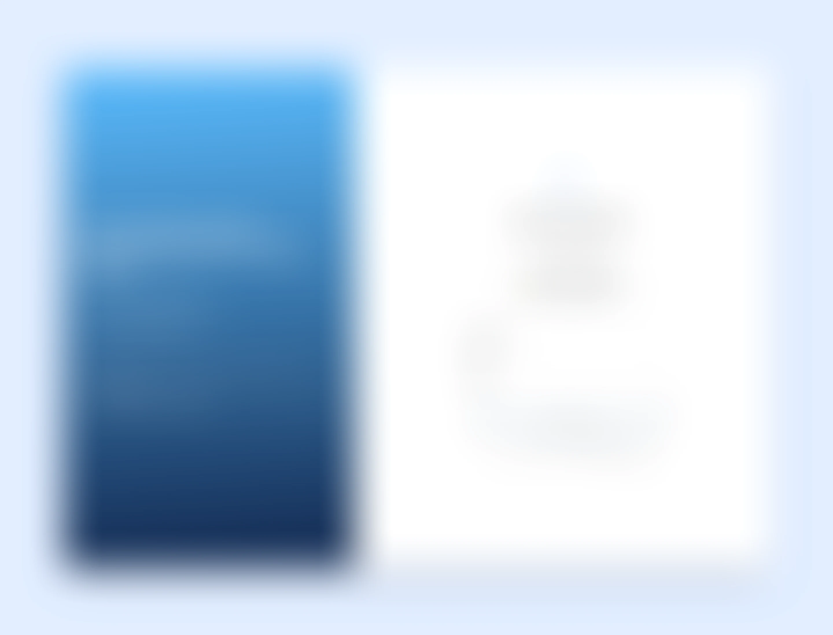 The morning review screen, shown blurred because it is under NDA