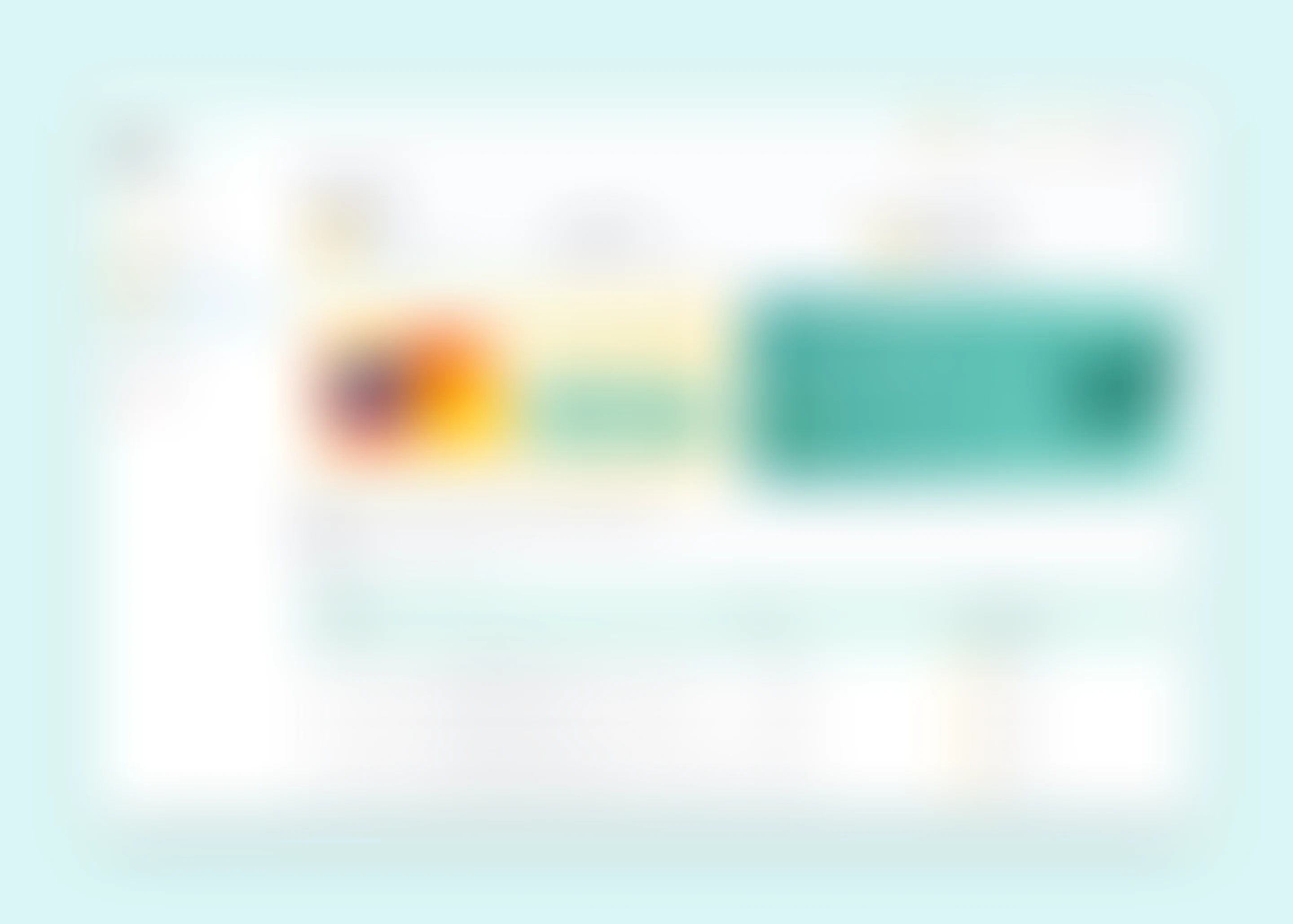 Earning screen, shown blurred because it is under NDA