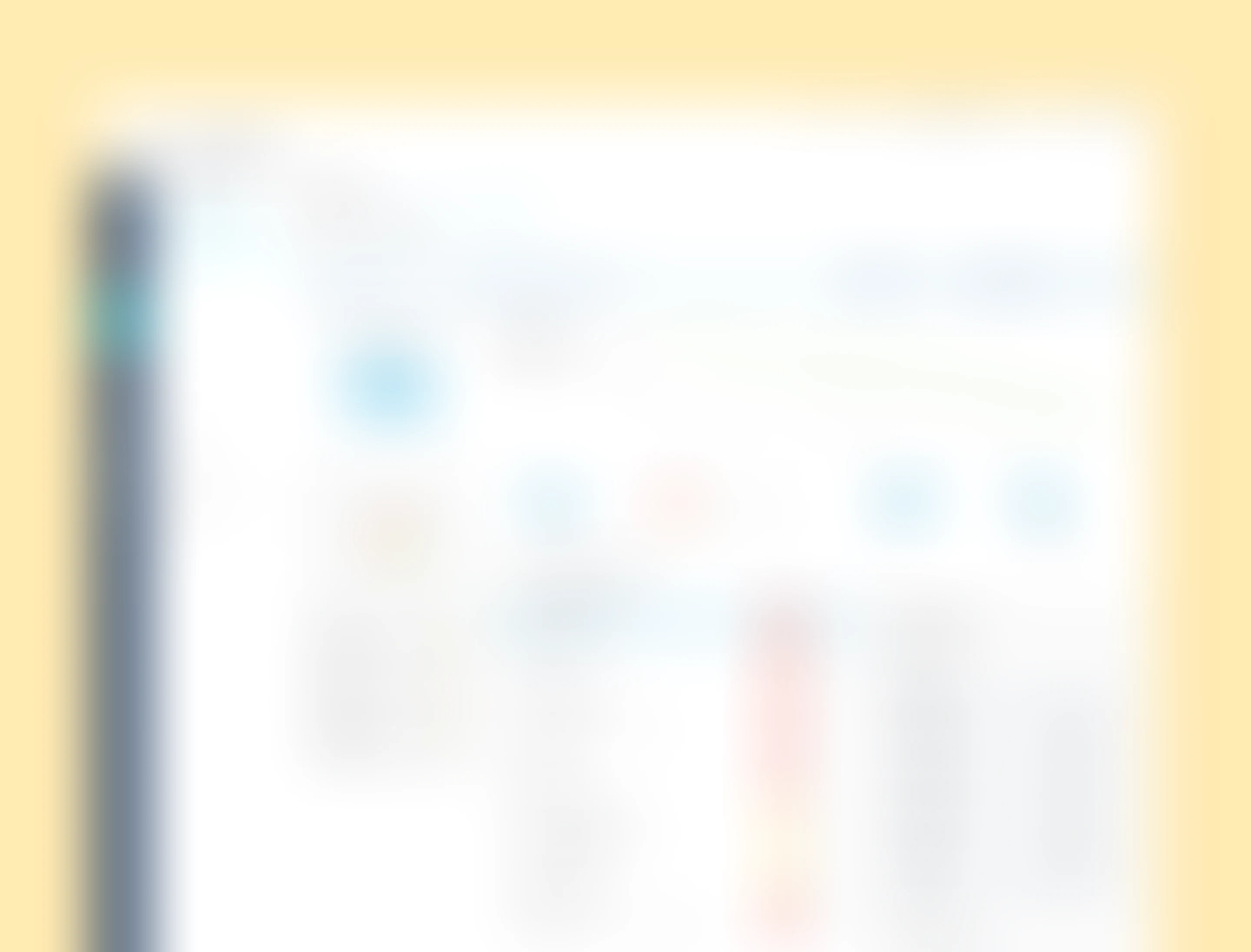 Highlights screen, shown blurred because it is under NDA